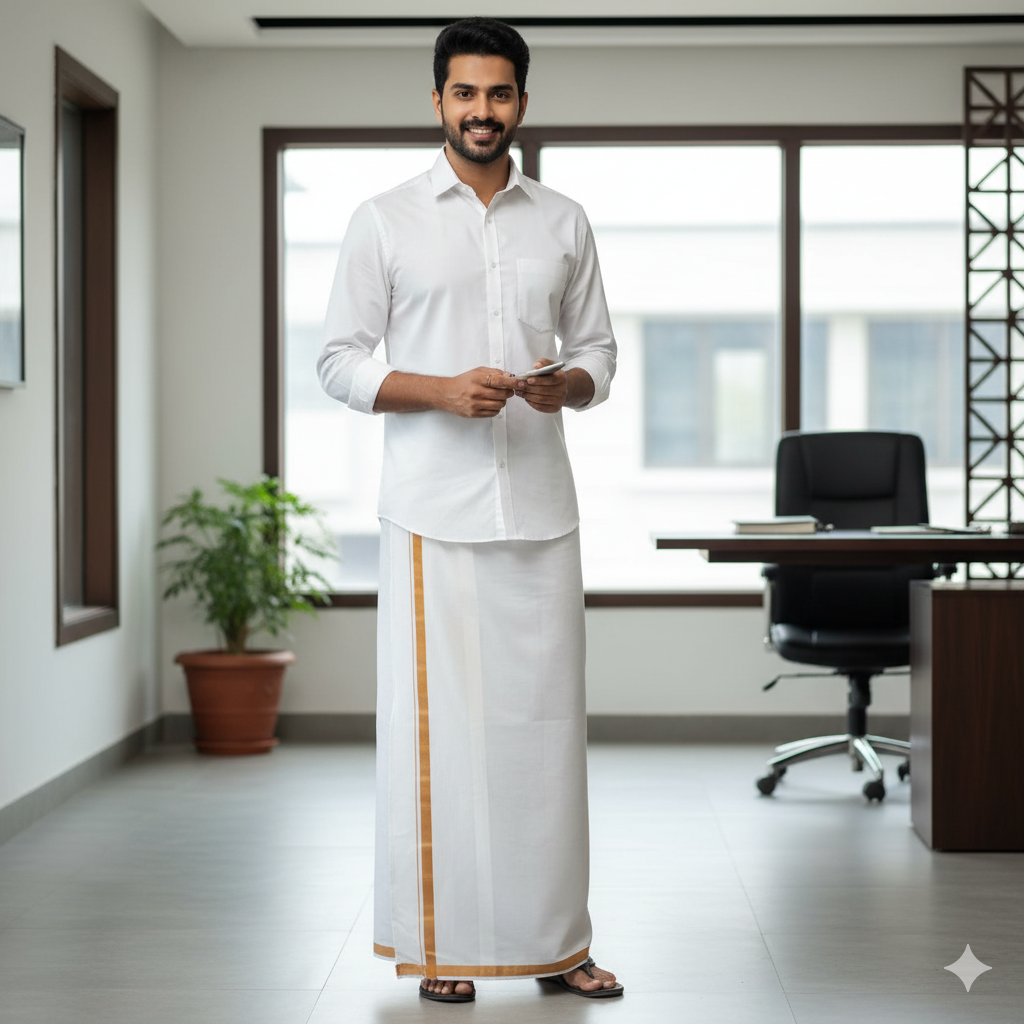 Office Lungi with Shirt